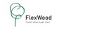 FlexWood Logo White Banner